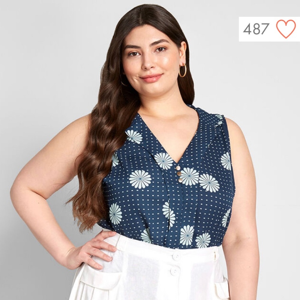 Modcloth Unrivaled Enjoyment Top NWT size XL